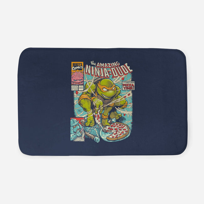 Amazing Ninja Dude-none memory foam bath mat-DonovanAlex