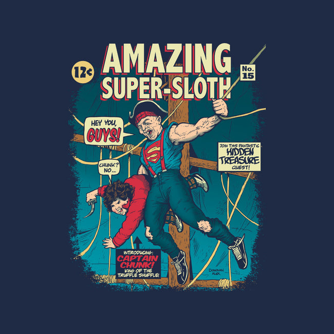 Amazing Super Sloth-none stretched canvas-DonovanAlex