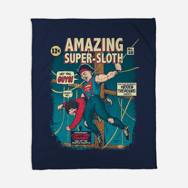 Amazing Super Sloth-none fleece blanket-DonovanAlex