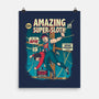 Amazing Super Sloth-none matte poster-DonovanAlex