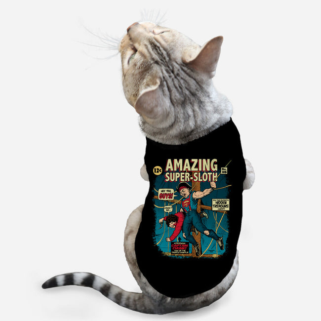 Amazing Super Sloth-cat basic pet tank-DonovanAlex