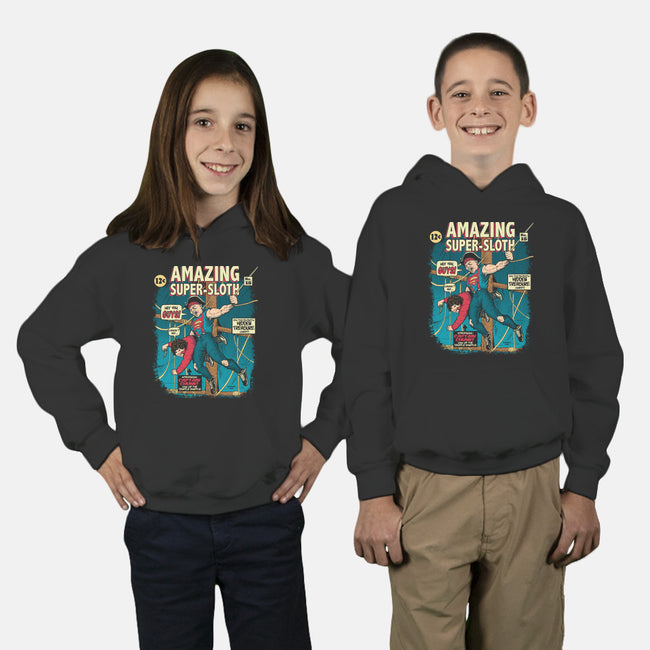 Amazing Super Sloth-youth pullover sweatshirt-DonovanAlex