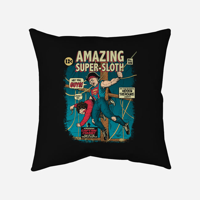Amazing Super Sloth-none non-removable cover w insert throw pillow-DonovanAlex