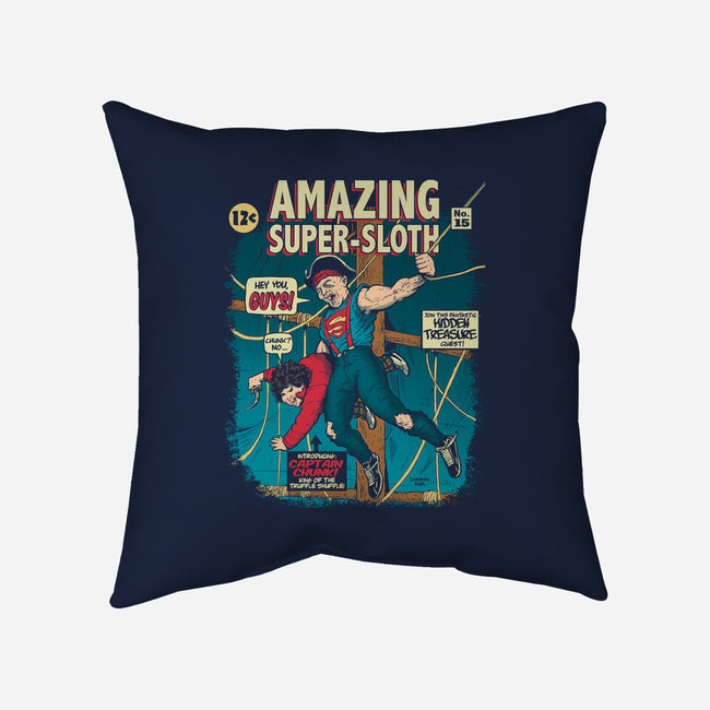 Amazing Super Sloth-none non-removable cover w insert throw pillow-DonovanAlex