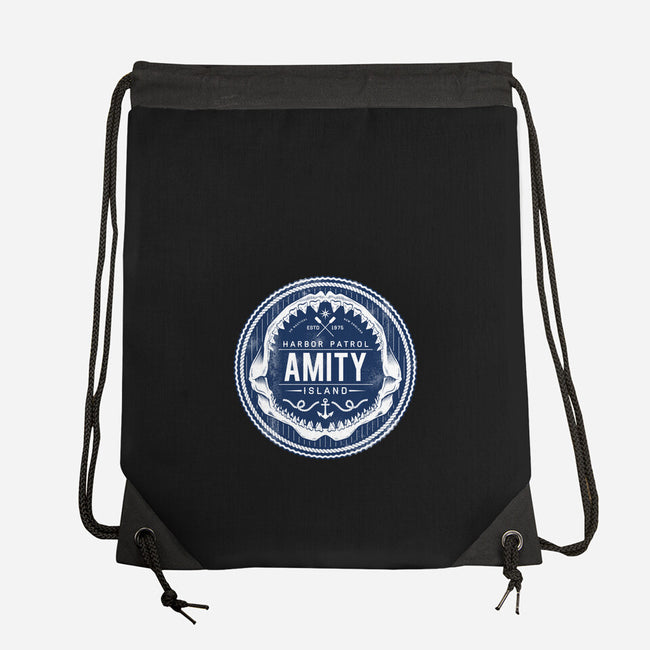 Amity Island Harbor Patrol-none drawstring bag-Nemons