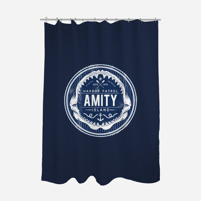 Amity Island Harbor Patrol-none polyester shower curtain-Nemons