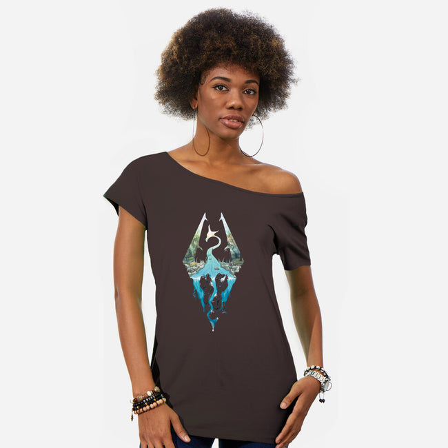 An Adventurer Like You-womens off shoulder tee-hyperlixir