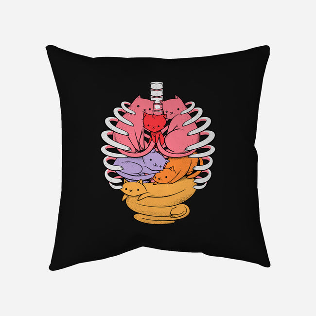 Anatomicat-none removable cover w insert throw pillow-tobefonseca