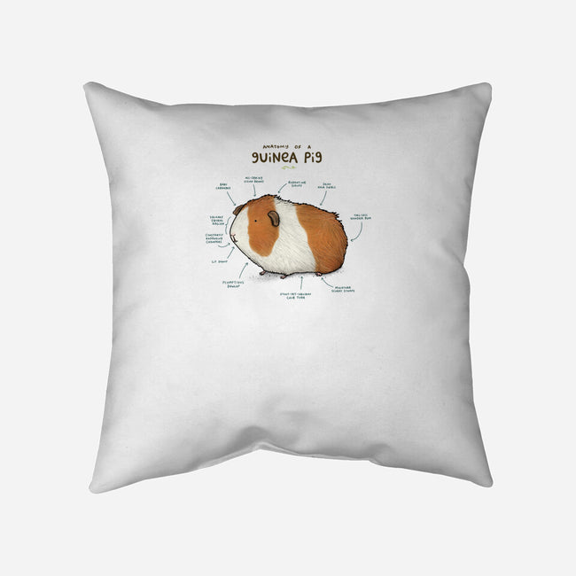 Anatomy of a Guinea Pig-none removable cover w insert throw pillow-SophieCorrigan