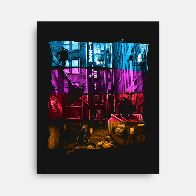 Anchovy Alley-none stretched canvas-DJKopet