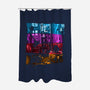 Anchovy Alley-none polyester shower curtain-DJKopet