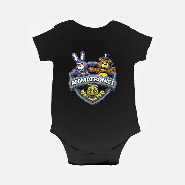 Animatronic Maniacs-baby basic onesie-adho1982