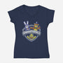 Animatronic Maniacs-womens v-neck tee-adho1982