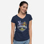 Animatronic Maniacs-womens v-neck tee-adho1982
