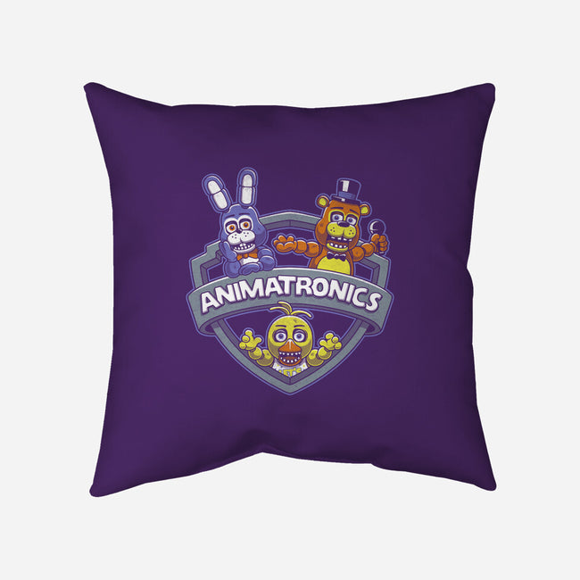 Animatronic Maniacs-none removable cover w insert throw pillow-adho1982
