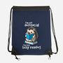 Antisocial Hedgehog-none drawstring bag-NemiMakeit