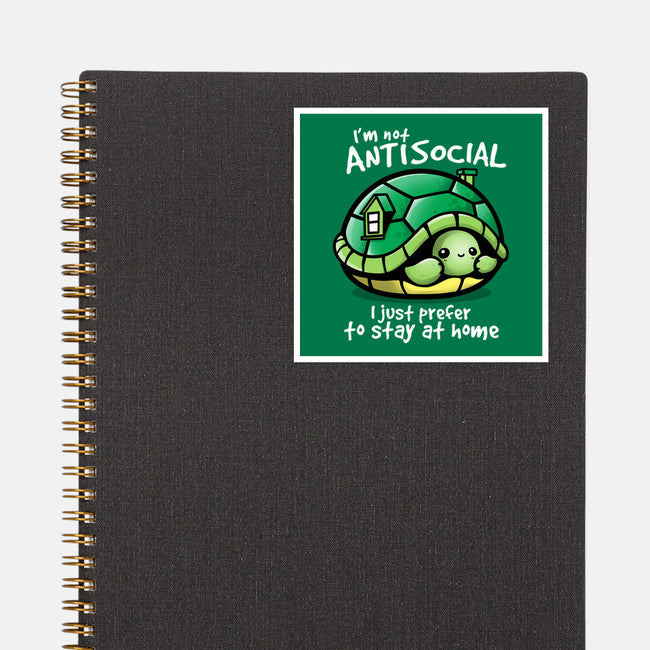 Antisocial Turtle-none glossy sticker-NemiMakeit