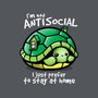 Antisocial Turtle-none beach towel-NemiMakeit