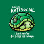Antisocial Turtle-none glossy sticker-NemiMakeit
