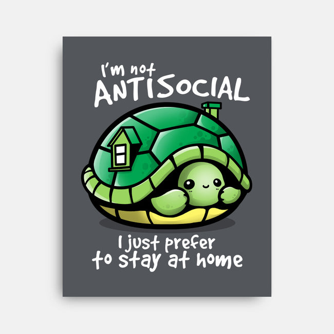 Antisocial Turtle-none stretched canvas-NemiMakeit