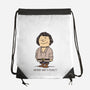 Anybody Want a Peanut?-none drawstring bag-nikoby