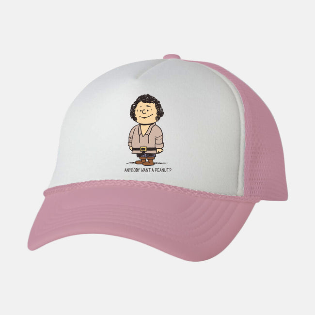 Anybody Want a Peanut?-unisex trucker hat-nikoby