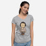 Anybody Want a Peanut?-womens v-neck tee-nikoby