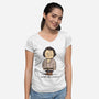 Anybody Want a Peanut?-womens v-neck tee-nikoby