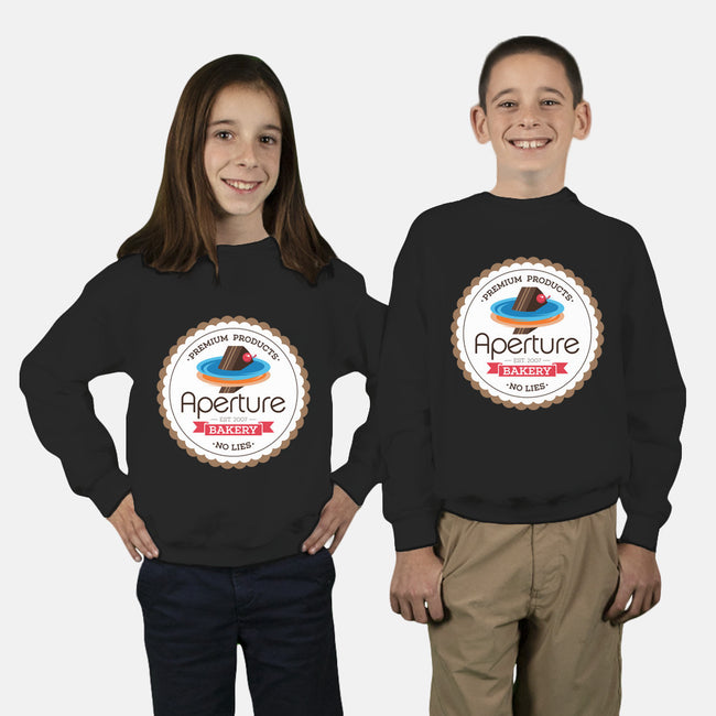 Aperture Bakery-youth crew neck sweatshirt-Mdk7