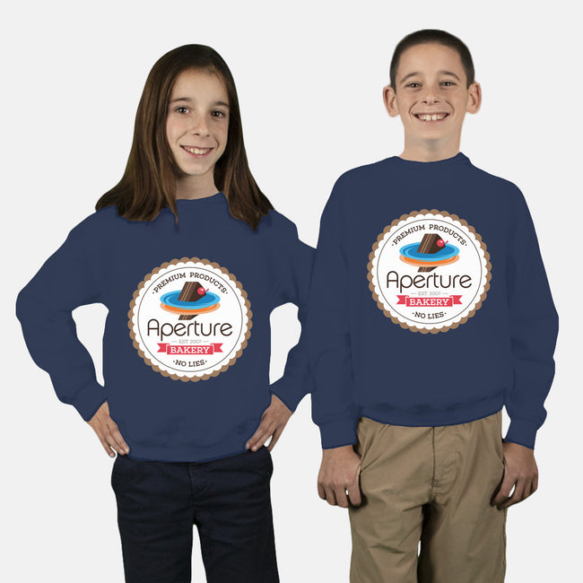 Aperture Bakery-youth crew neck sweatshirt-Mdk7