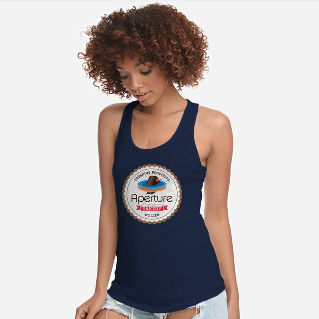 Aperture Bakery-womens racerback tank-Mdk7