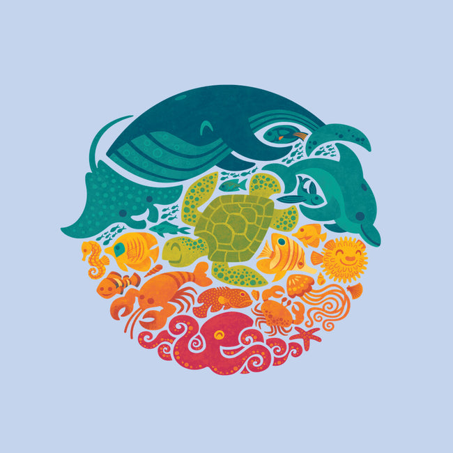 Aquatic Rainbow-unisex basic tee-Waynem