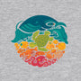 Aquatic Rainbow-womens off shoulder sweatshirt-Waynem