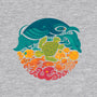 Aquatic Rainbow-womens fitted tee-Waynem
