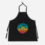Aquatic Rainbow-unisex kitchen apron-Waynem