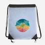 Aquatic Rainbow-none drawstring bag-Waynem