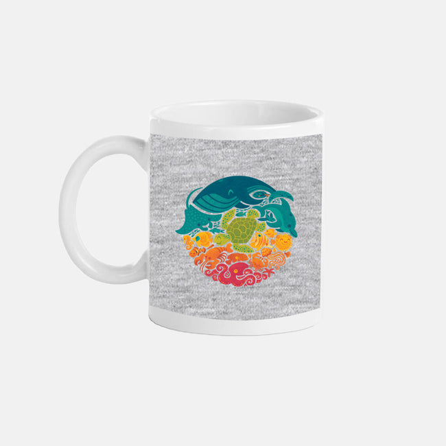 Aquatic Rainbow-none glossy mug-Waynem