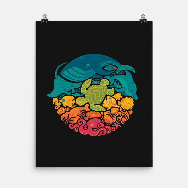 Aquatic Rainbow-none matte poster-Waynem