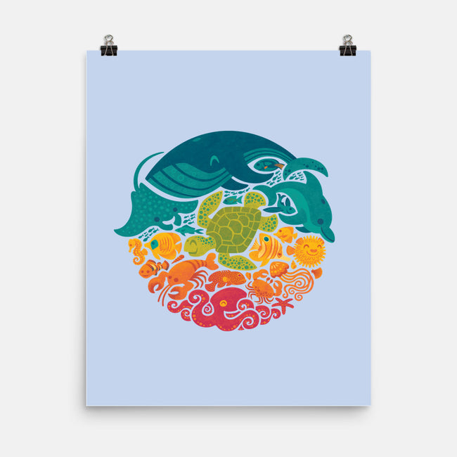Aquatic Rainbow-none matte poster-Waynem