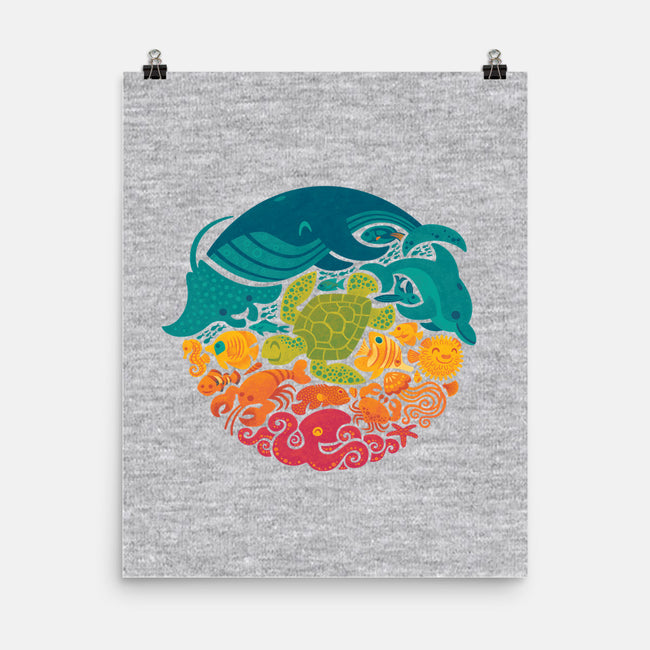 Aquatic Rainbow-none matte poster-Waynem