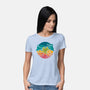 Aquatic Rainbow-womens basic tee-Waynem