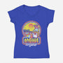 Arcade Wizardry-womens v-neck tee-artlahdesigns
