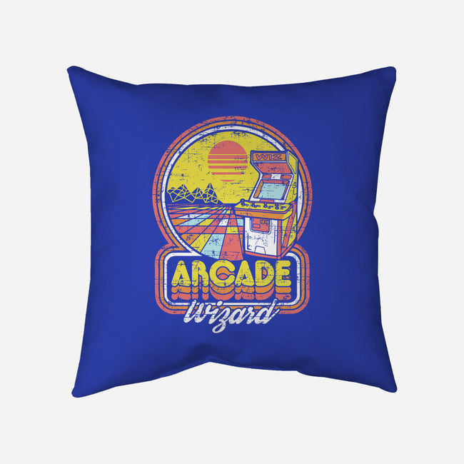 Arcade Wizardry-none removable cover w insert throw pillow-artlahdesigns