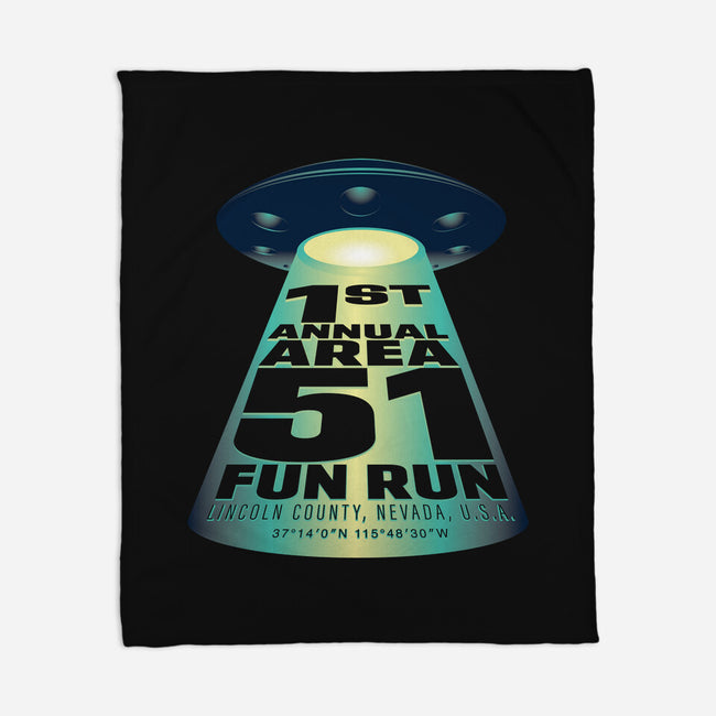 Area 51 Fun Run-none fleece blanket-mannypdesign