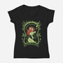 Arkham Absinthe-womens v-neck tee-Nemons