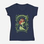 Arkham Absinthe-womens v-neck tee-Nemons