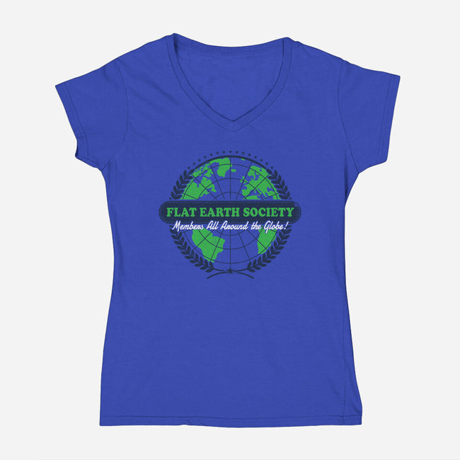 Around The Globe-womens v-neck tee-Gamma-Ray
