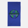 Around The Globe-none beach towel-Gamma-Ray