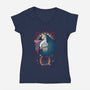Art of a Moving Castle-womens v-neck tee-Chocolateraisinfury