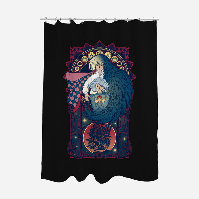 Art of a Moving Castle-none polyester shower curtain-Chocolateraisinfury